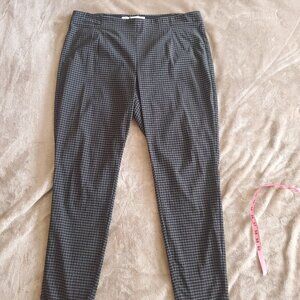 Elle, Women's Black With White Lines Pants, Size XXL